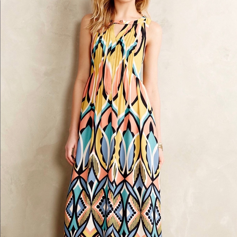 Anthropologie Floreat Dahlia Maxi Size 6 NWT